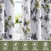 H.VERSAILTEX 100% Blackout Curtains for Bedroom Cattleya Floral Printed Drapes