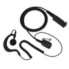 Wireless Walkie Talkie PTT Speaker Earpiece Ear Hook Headset Earphone