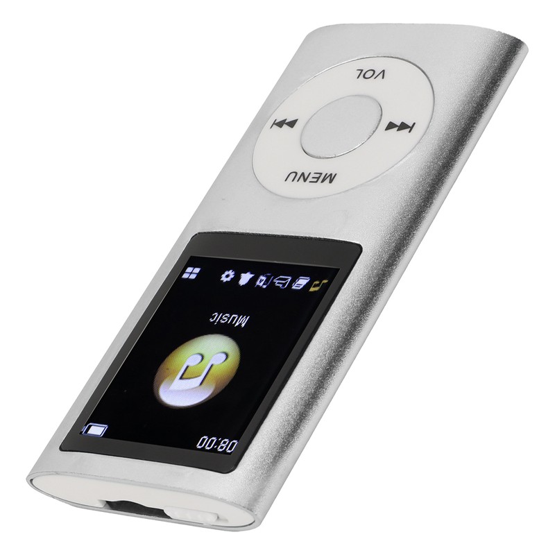 MP3 Player Stylish Multifunctional Lossless Sound Slim 1.8 Inch LCD