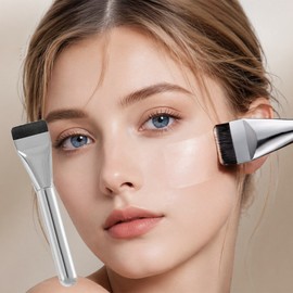 Foundation flat makeup brush, 1 piece, one color / 파운데이션 납작 메이크업 브러쉬, 1개, one color