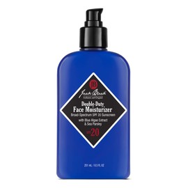 Jack Black Double-Duty Face Moisturizer, 8.5 Fl. Oz – SPF 20 Sun Protection, Long Lasting Hydrating Skincare, Lightweight Moisturizer, Men’s Facial Moisturizer