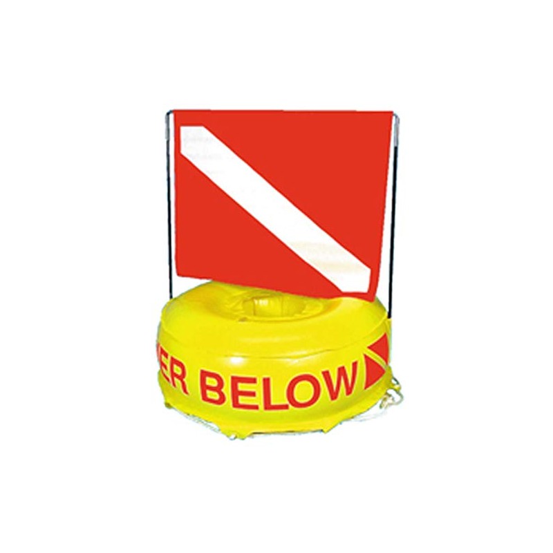 Trident Buoy Inflatable Flag-N-Float Diver Down Flag Float Marker