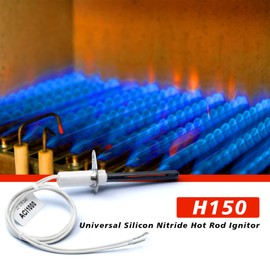 H150 Universal Ignitors, 120V Silicon Nitride Hot Rod Ignitors Replacement For Silicon Carbide Igniters of Water Heaters Boilers and The Gas-Fired Forced-Air Furnaces, Nitride Heater Igniters