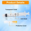 20Pcs Plastic Transfer Tools, 2.5ml Multi Purpose Measuring Tools, Laboratory