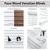 DEZ FURNISHINGS Cordless 2" Signature Faux Wood Blind, 29" W