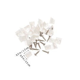 Outanaya 100pcs Plastic Drawer Bottom Corner Brace Repair Kit Shaped Mending Wedges with Screws for Furniture Support Durable Fixing Tool for Dresser Drawer Repair