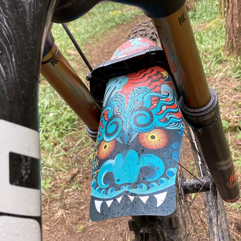 RideGuard PF1 Mr Sakamoto. Front MTB Mudguard Mountain Bike Fender.