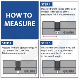 Euro Cylinder Door Lock Chrome - BSI TS007 Sold Secure Gold Anti-Snap - Includes 5 Keys 40/55