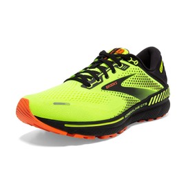 Brooks Men's Adrenaline GTS 22 Supportive Running Shoe - Nightlife/Black/Flame - 9.5 Medium