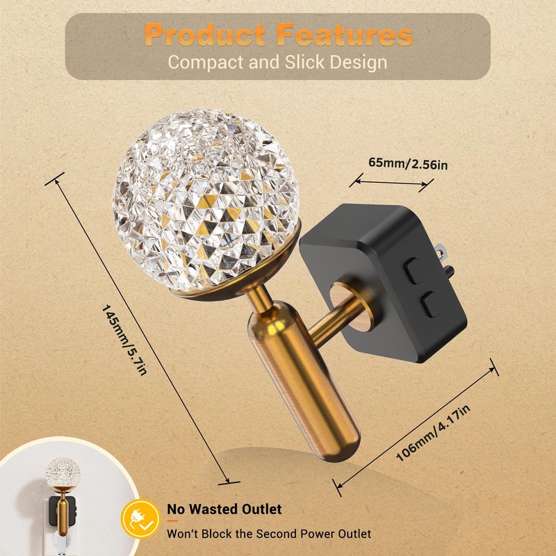 JandCase Night Light, Night Lights Plug into Wall, Color Change