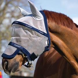 Horseware Rambo Plus Fly Mask Horse Silver