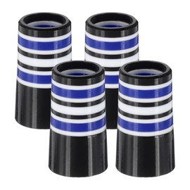 PATIKIL Golf Ferrules 0.370 Inch ID, 4 Pack Tapered Golf Club Ferrules Multi-Ring Iron Ferrule Rings for Taper Tip Iron Wedge Shaft Fits Steel Graphite Shafts, Blue