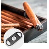 BUBUCAM 3-Piece Stainless Steel Cigar Cutter Set, Cigar Cutter &
