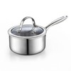 Cooks Standard Stainless Steel Saucepan with Lid, Multi-Ply Clad Sauce