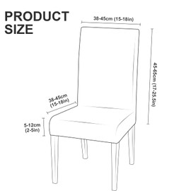 LONENESSL Stretch Chair Covers, Set of 4 Dining Chair Slipcovers, Spandex Removable Chair Protector Washable Elastic Seat Covers for Dinner Room Wedding Restaurant Party Decoration. (4, Baroque)