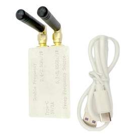 Snblzhef Dual Frequency WiFi Bluetooth Sweep Signal Source VCO Generator 1W 2.4GHz 5.8GHz Dual Antenna