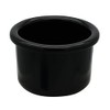 A&H Tool & Die Crock-Style Black Plastic Bird Dish 8