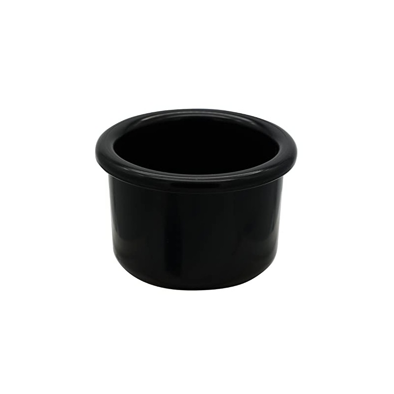 A&H Tool & Die Crock-Style Black Plastic Bird Dish 8