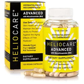 Heliocare Advanced Niacin B3 Supplement: Fernblock PLE Extract 240mg Per Serving - Supports Skin Cell Health W/Antioxidant Rich Vitamin B3 Niacin 500 mg - 120 Vegan Capsules