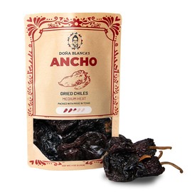 Doña Blanca - Dried Ancho Chiles 4 Oz - Premium Dried Chiles - Great for Birria Sauce, Mexican Mole, Enchiladas, Salsas, and Pozole - Mild to Medium Heat - Sweet & Smoky Flavor. 100% Natural - Resealable Kraft Bag