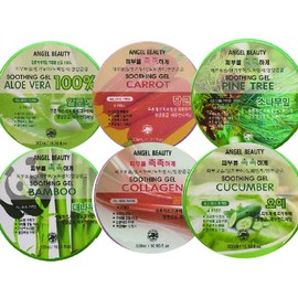 Angel Miin Soothing Gel 300ml 6 types Aloe Gel Snail Gel 4ea
