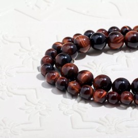 Vanilla Mountain Brown Tiger's Eye Round Beads 6mm DIY Jewelry Making