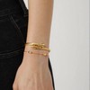 LCTrusttmor Gahna 18K Gold Nail Bracelet Set, Adjustable Stackable Bangles