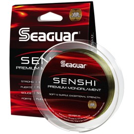 Seaguar Senshi Nylon Monofilament Fishing Line, 8-Pound/200-Yard, Low-Vis Green