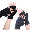 Sibba 2 Pairs Fall Winter Half Finger Gloves, Knit Touchscreen