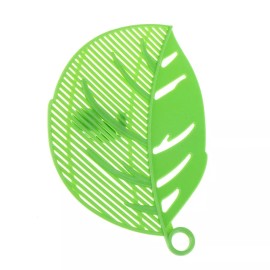 Unbranded Leaves shaped plastic pot strainer rice fruit wash Strainer Clip Green Christmas