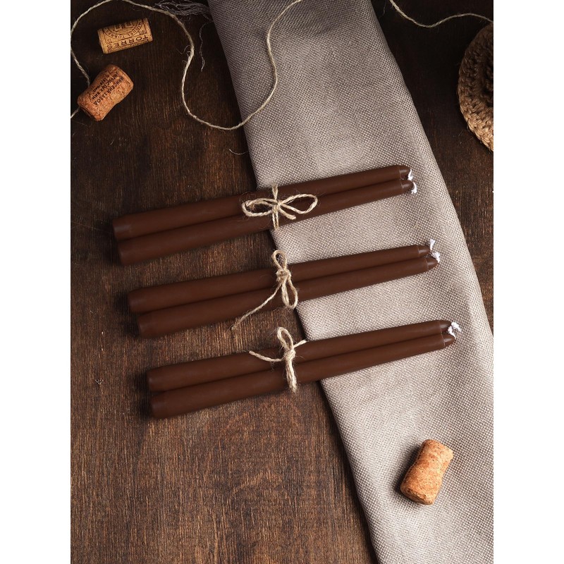 CANDWAX 12 inch Candle Sticks Set of 12 - Dripless