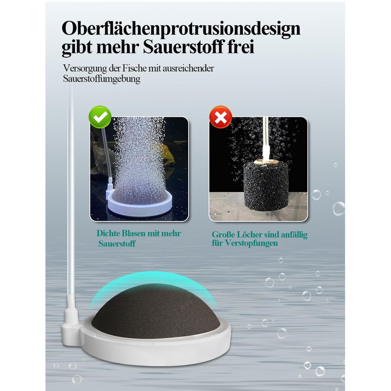 boxtech Aquarium Air Stone, Oxygen Stone Nano Bubble Air Stone