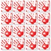 Beistle 8103 Bloody Handprints Luncheon Napkins, (16, Count), Red/White