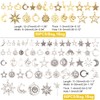SUPERFINDINGS 2 Bags 2 Colours Sun Moon Star Jewellery Making