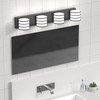 LIGHTINN Bathroom Light Fixtures 28.4 inch Black Bathroom Vanity Light