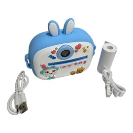 Kids Camera Instant Print, Cute Sweet Bunny Style 1080P Instant Print Camera for Kids with 3 Rolls Print Paper, Selfie Kids Digital Camera, Funny Kids Toys Gifts for Boys & Girls Age 3-12
