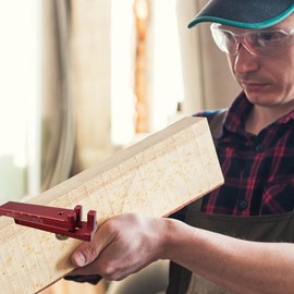 Thickness Gauges, Small Carpenter Ruler, Woodworking Ruler Caliper Measuring Tool, Thin Rip Jig Table Saw Jig Feeler Gauge for Measuring The Distance Between Wooden Tenons