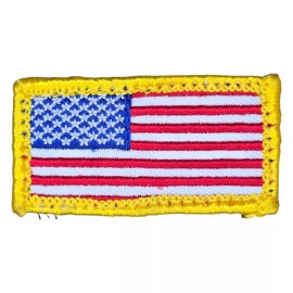 Unbranded MINI US AMERICAN FLAG MILITARY ARMY FULL COLOR TACTICAL HOOK PATCH 1 X 2"