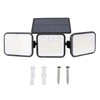 Solar Motion Sensing Light Rotating 3 Head IP65 Waterproof Decorative