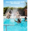 Pool Fountain for Above and In-Ground Pools, Adjustable Dual Spray