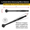 Titan 11328 1/4-Inch Drive x 7-Inch 90-Tooth Swivel Head Ratchet
