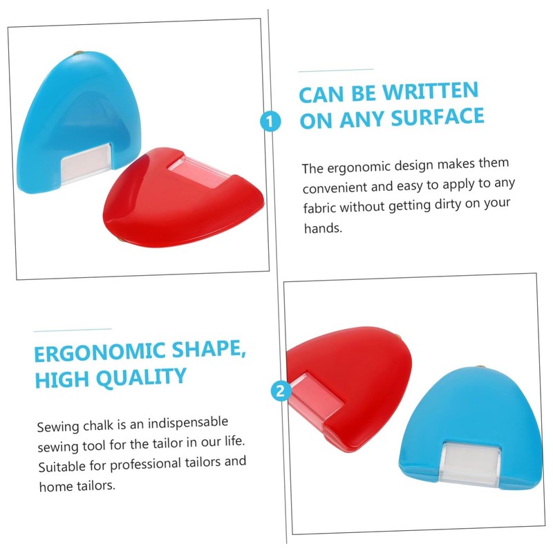 Operitacx Ergonomic Sewing Chalk Wheel Tailors Chalk Triangle Shape Marking