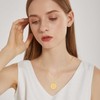 AENEAS 14K Gold Plated Sun Necklace for Women 925 Sterling