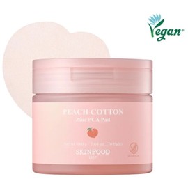Limited Special Skin Food Peach Soft Zinc PCA Pads 70 sheets + 30 sheets Refill Plan + Stress Ball Keyring / 한정기획 스킨푸드 피치뽀송 징크피씨에이 패드 70매+30매 리필 기획 +스트레스볼 키링