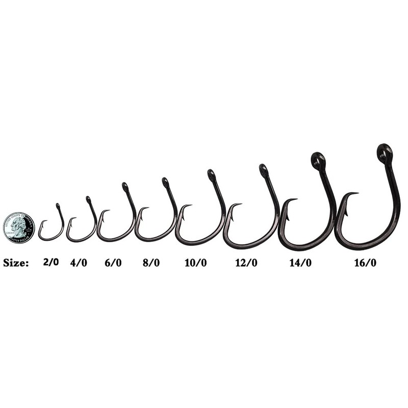 Saltwater Heavy Duty Live Bait Hook,Size 1-16/0# Big Game Hook,Shark