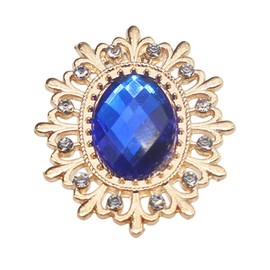 10PCS 28 * 25MM Rhinestone Buttons for Needlework Sewing Flatback Embellishments Decorative Button for Clothing DIY Manualidades Wedding Accessories Decorative