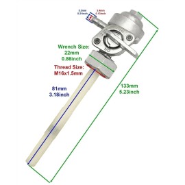 Honda Gas Fuel Tank Petcock For Honda CB550F Super Sport CB 550 E 1977 16mm