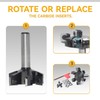 Akylintools CNC Slab Flattening Router Bit 1/2 Shank,Surfacing Bits 2"