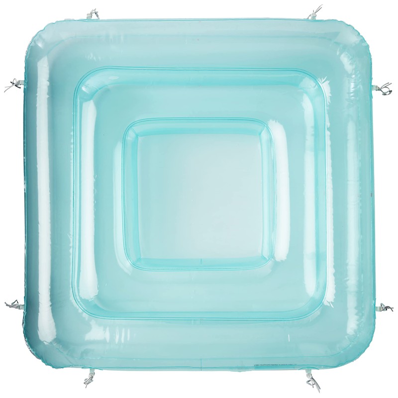 FUNBOY Clear Blue Chaise Connection Inflatable Drink Cooler, Connects Four