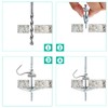Jersvimc 10Pcs 3/16 x 3 Inch Round Head Toggle Bolt